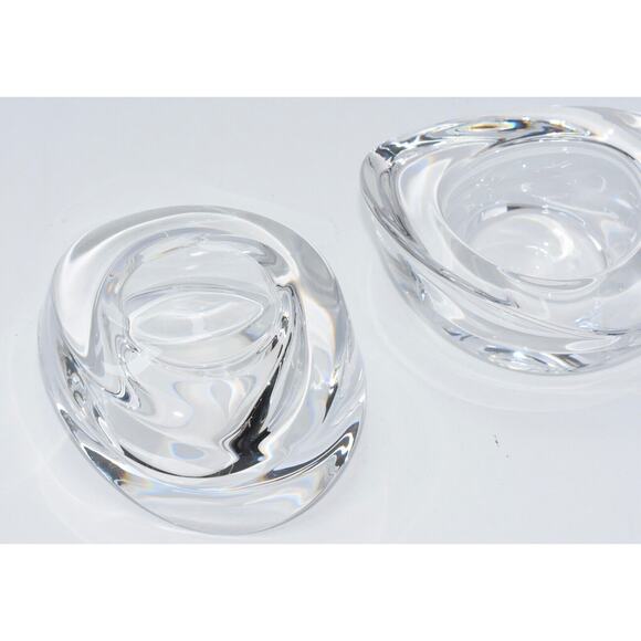 Whirl Votive | Nambé NAMBE Art Glass Crystal Twist Votive Candle Holder Set #5131